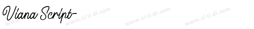 Viana Script字体转换 Viana Script字体转换